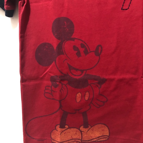 Disney Parks Boys XL Mickey 1971 Stamp Trim Crew Short Sleeve T-Shirt - Picture 3 of 7